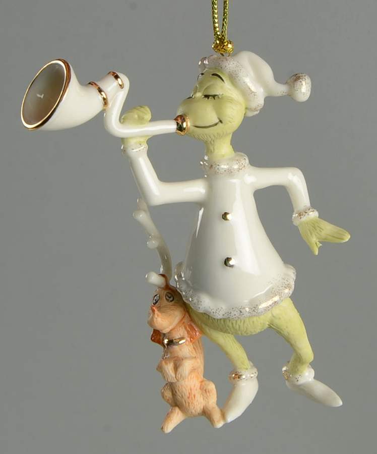 Grinch Classic Ornaments Sounding The Horn - Boxed by Lenox-1