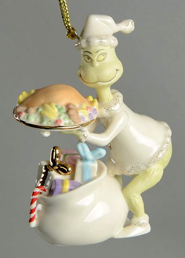 Grinch Classic Ornaments Stealing The Roast Beast - Boxed by Lenox-1