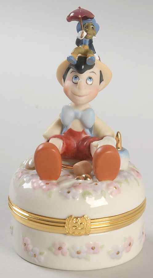 Pinocchio Collection Pinocchio Stamp Treasure Box - Boxed by Lenox-1