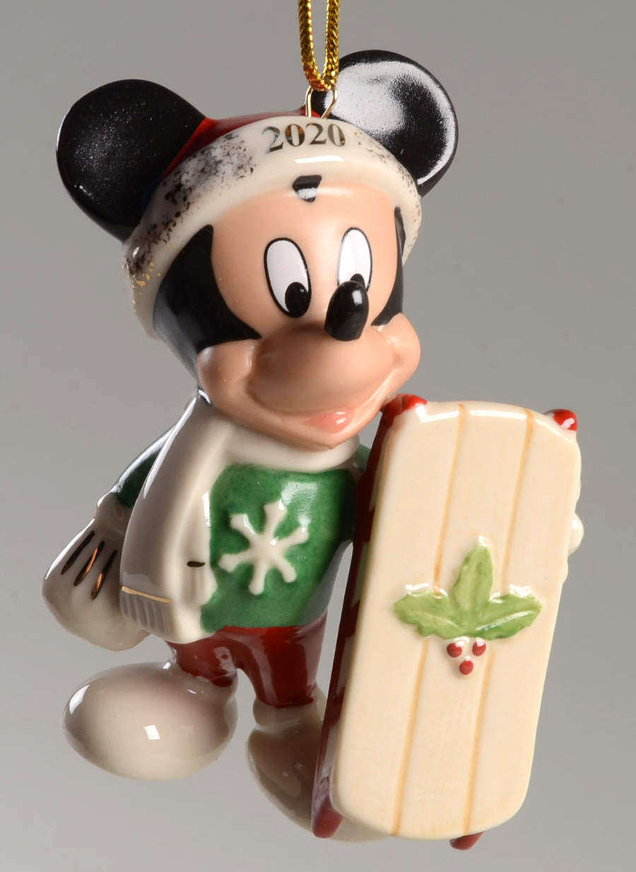 Mickey Mouse Annual Ornaments Let It Snow Mickey - Boxed by Lenox-1