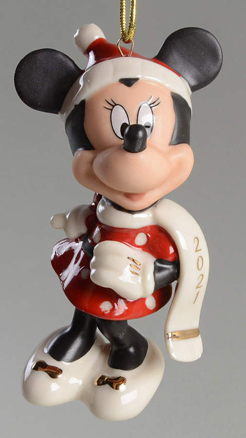Mickey Mouse Annual Ornaments Minnie's Winter Outfit - No Box by Lenox-1