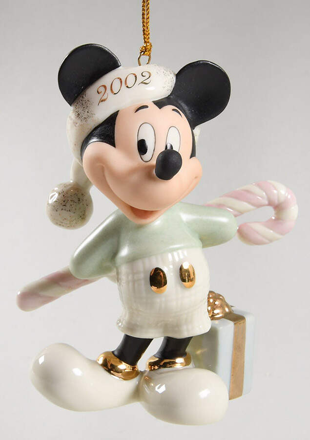 Mickey Mouse Annual Ornaments Mickey's Holiday Surprise - No Box by Lenox-1