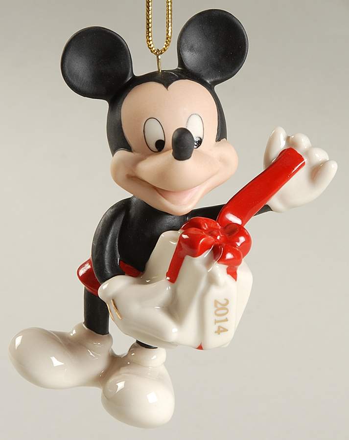 Mickey Mouse Annual Ornaments Merry Little Mickey - Boxed by Lenox-1
