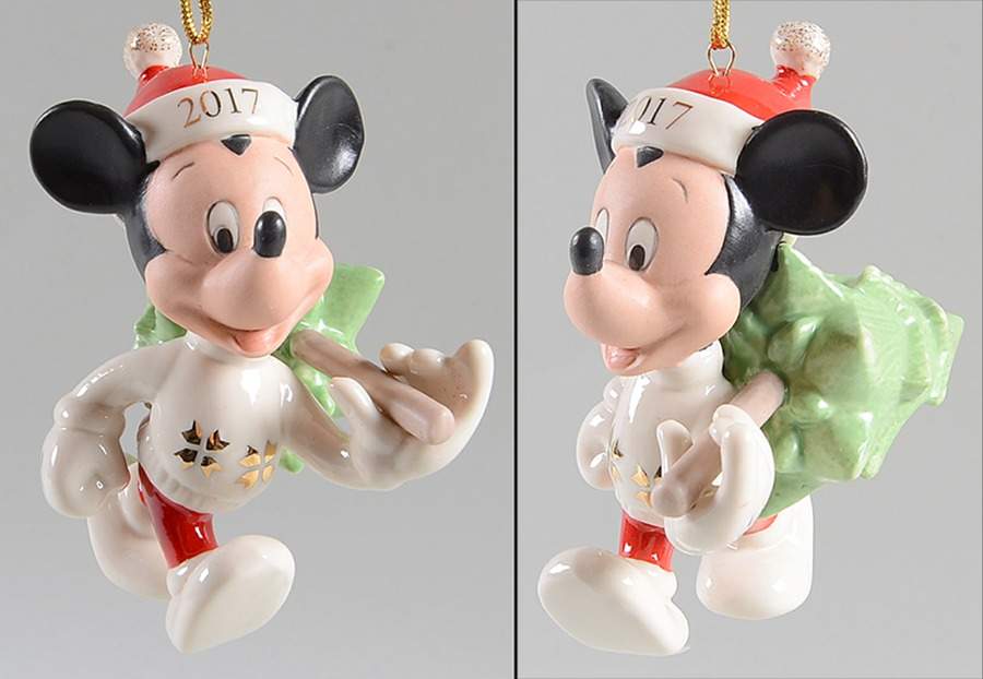 Mickey Mouse Annual Ornaments Trimming The Tree Mickey - Boxed by Lenox-1