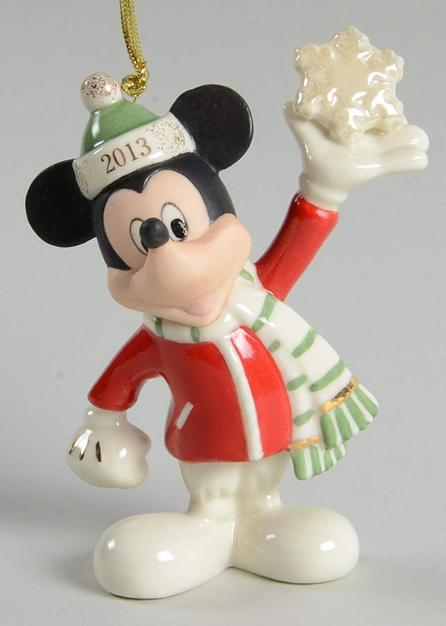 Mickey Mouse Annual Ornaments Mickey's Snowflake Surprise - Boxed by Lenox-1