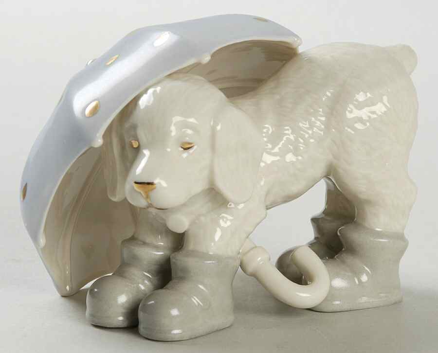 A Golden Year Of Puppies Showers Of Spring-April - Boxed by Lenox-1