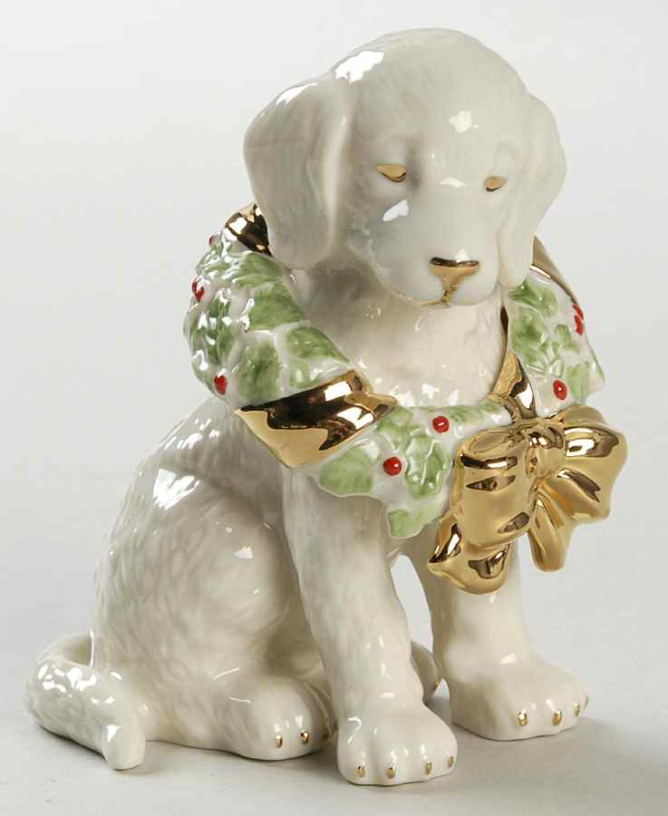 A Golden Year Of Puppies Yuletide Retiever-December - Boxed by Lenox-1