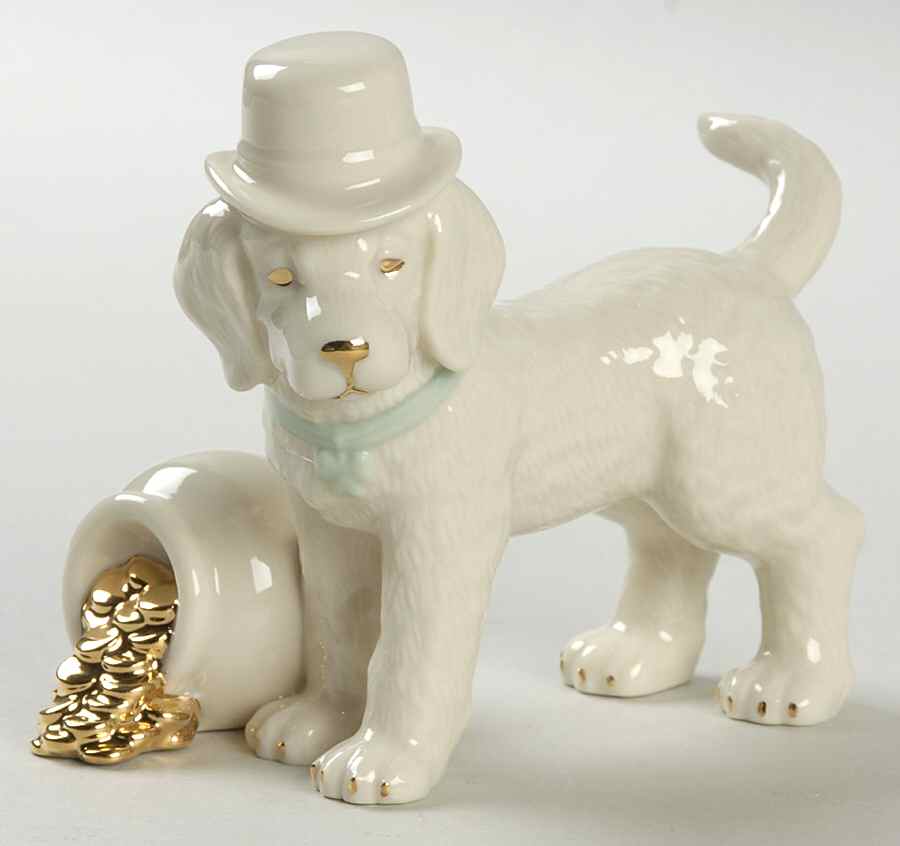 A Golden Year Of Puppies Luck Of The Irish-March - Boxed by Lenox-1