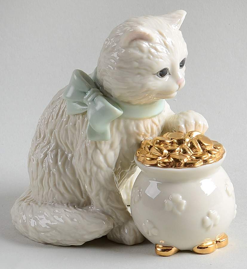 Twelve Months Of Kitties Little Irish Kitty-March - Boxed by Lenox-1