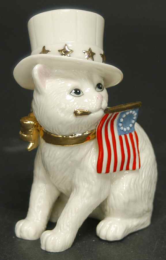 Twelve Months Of Kitties Freedom Kitty-July - Boxed by Lenox-1