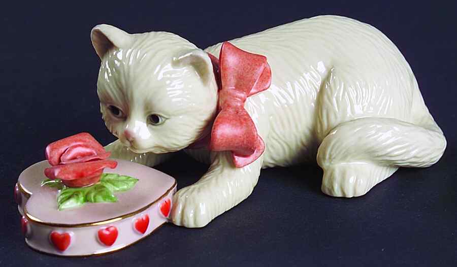 Twelve Months Of Kitties My Kitty Valentine-February - Boxed by Lenox-1