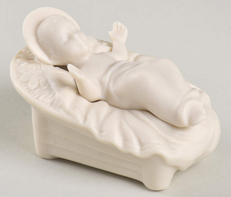 Commemorate 2000 Nativity Baby Jesus In Manger - No Box by Lenox-1