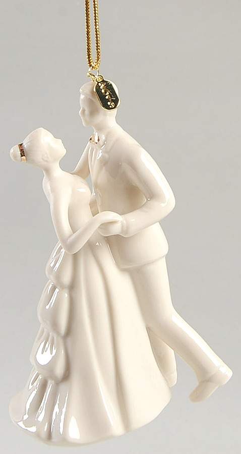 Bride And Groom Ornaments 2019-Bride & Groom - No Box by Lenox-1