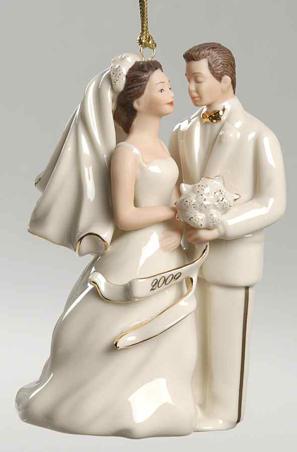 Bride And Groom Ornaments 2009-Bride And Groom - No Box by Lenox-1