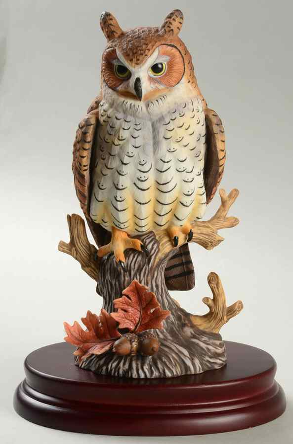 Owls Of America-Legacy Editions Great Horned Owl - Boxed by Lenox-1