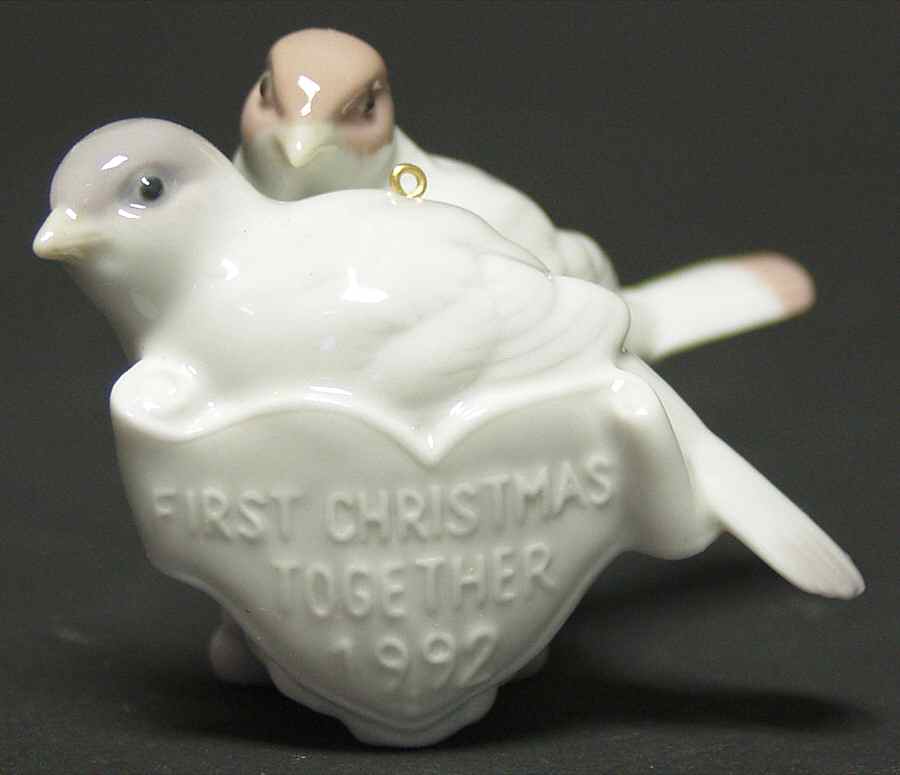 Our First Christmas Ornaments 5923-Lovebirds - Boxed by Lladro-1