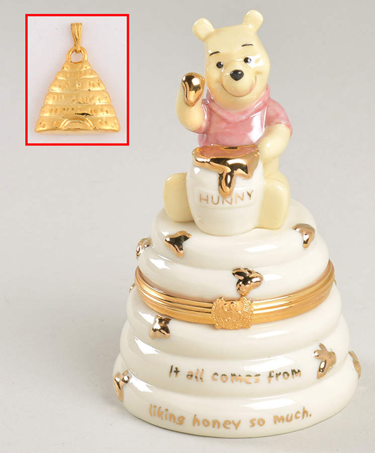 Pooh Treasure Box Collection Pooh's Honey Pot - Boxed by Lenox-1