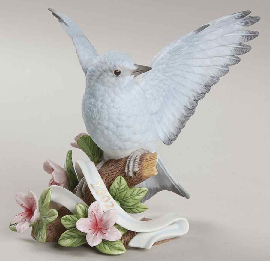 Annual Garden Birds 2002-Mountain Blue Bird - Boxed by Lenox-1