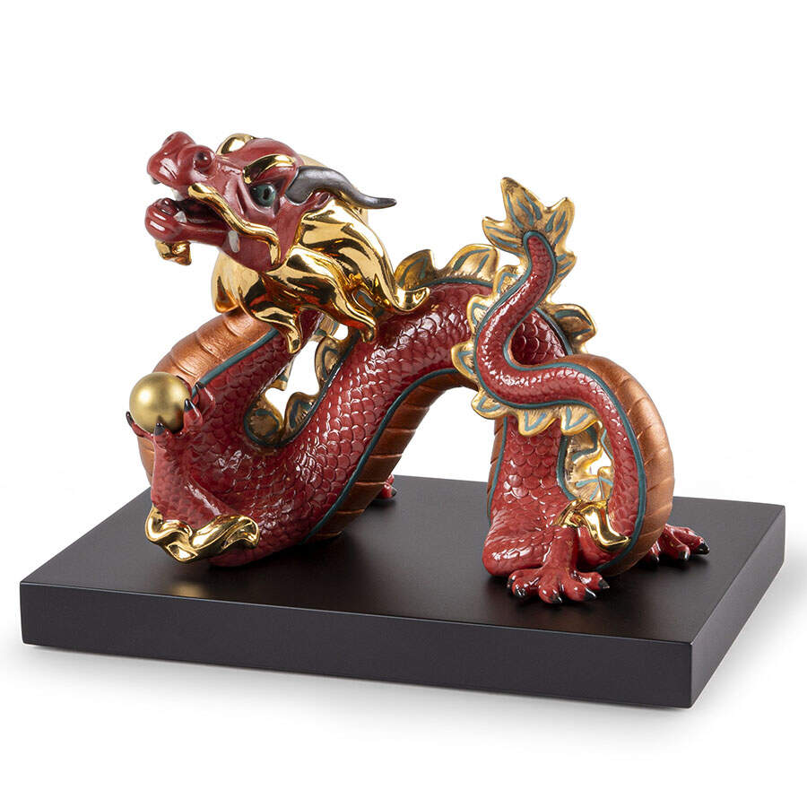 Chinese Zodiac Collection Dragon-Red - Boxed by Lladro-1