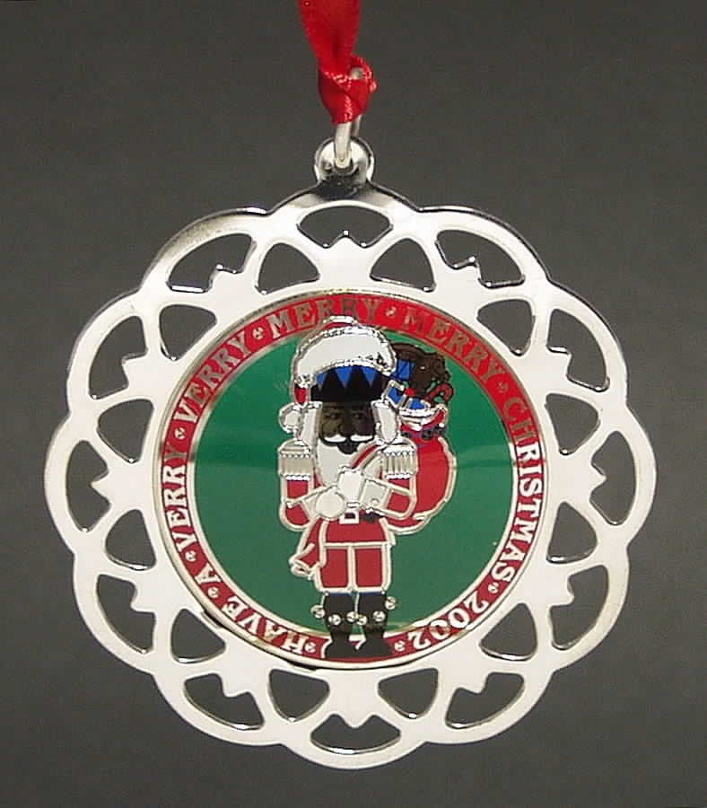 Sterling Ornaments Nutcracker-Disc - With Box by Lunt Silver-1