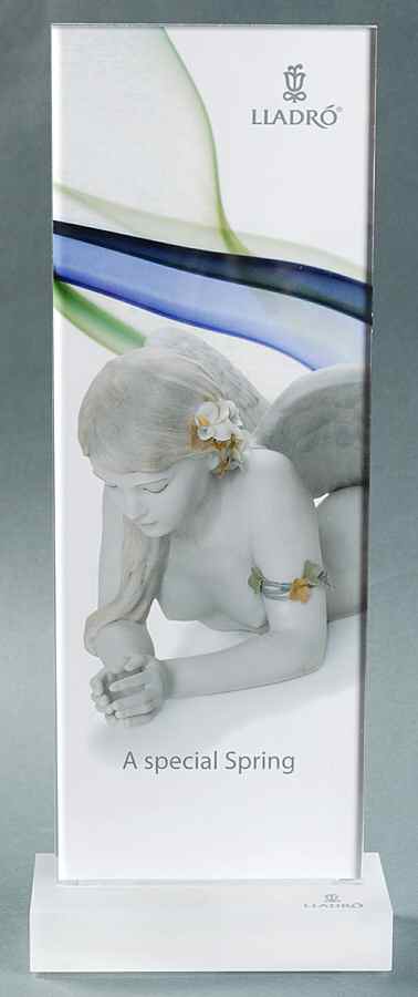 Advertisng Signs Frosted Base - Display Advertising Sign by Lladro-1