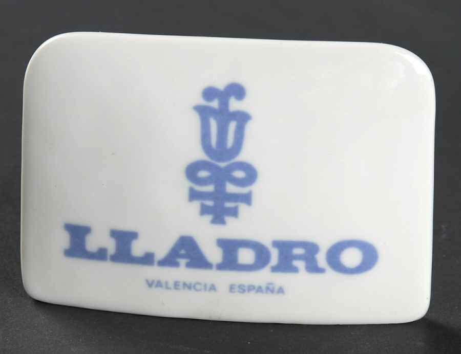 Advertisng Signs White Rect W/Light Blue-No R Symbol - Advertising Signs by Lladro-1