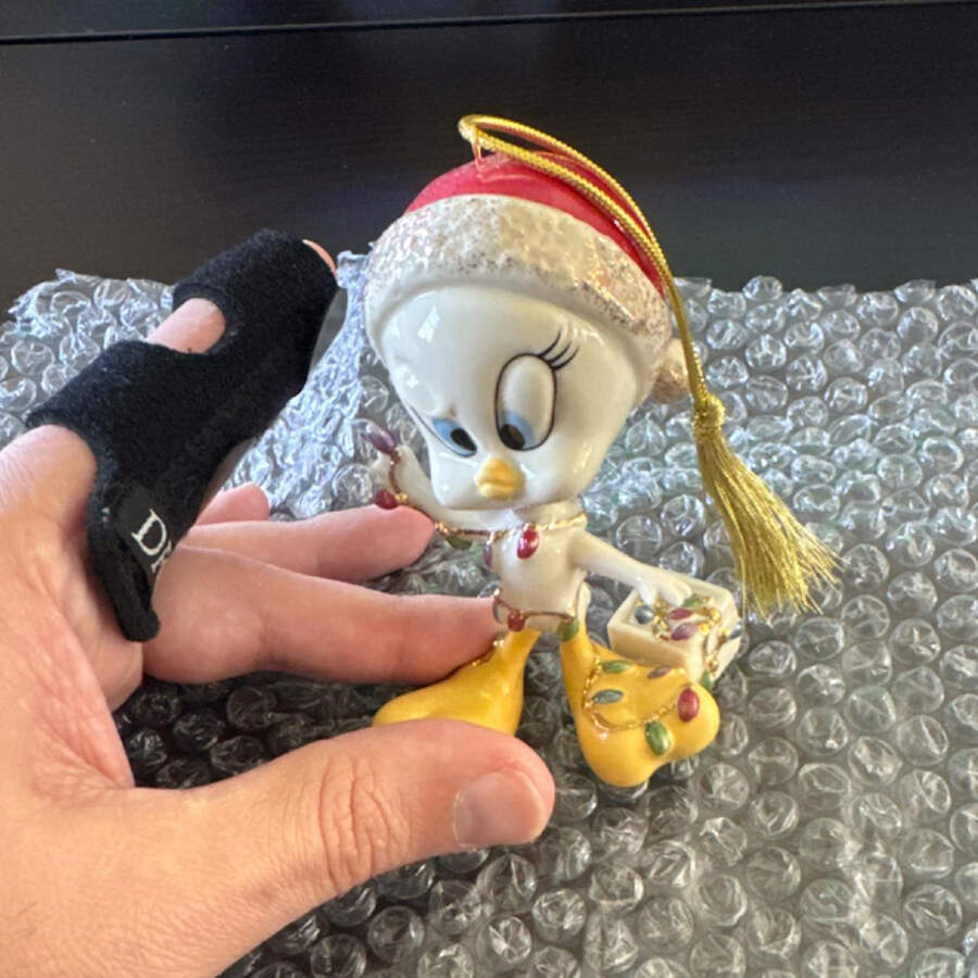 Tweety Ornaments All Tangled Up - Boxed by Lenox-1