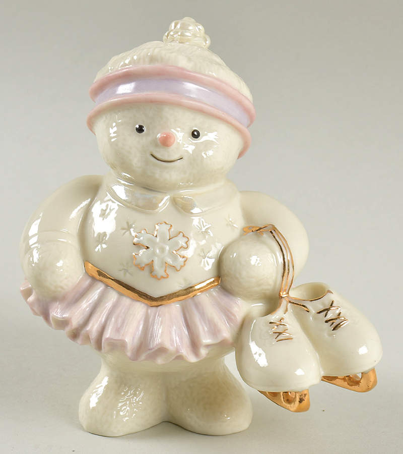 Ivory Snowman Collection Snowy Skater-Girl - Boxed by Lenox-1