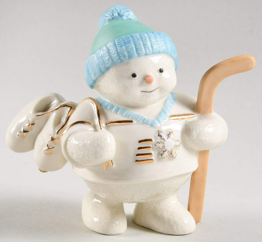 Ivory Snowman Collection Snowy Skater-Boy - Boxed by Lenox-1