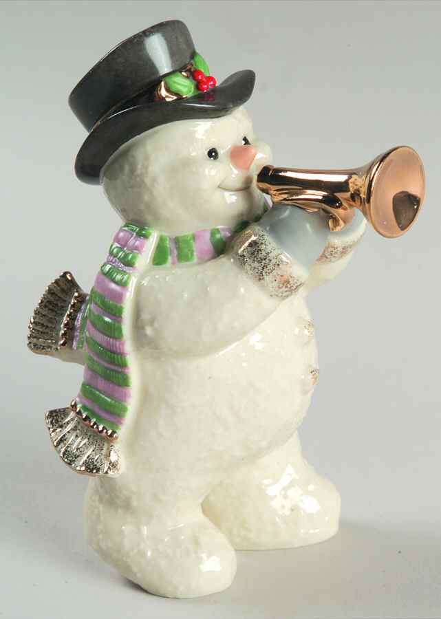 Ivory Snowman Collection Snowman Swing - Boxed by Lenox-1