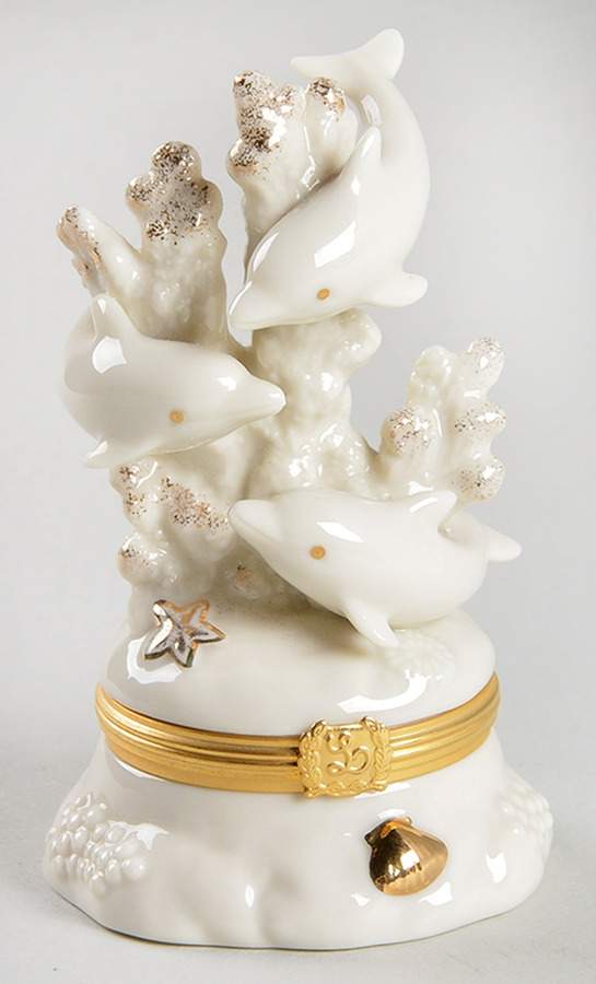Dolphin Treasure Box Collection Dolphins' Paradise - Boxed by Lenox-1