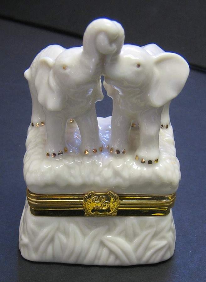 Treasure Boxes Elephant Embrace - No Box by Lenox-1