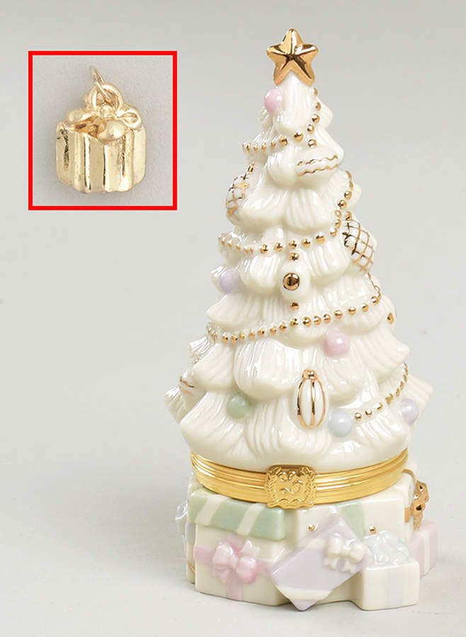 Treasure Boxes Christmas Tree-Gold Club - No Box by Lenox-1