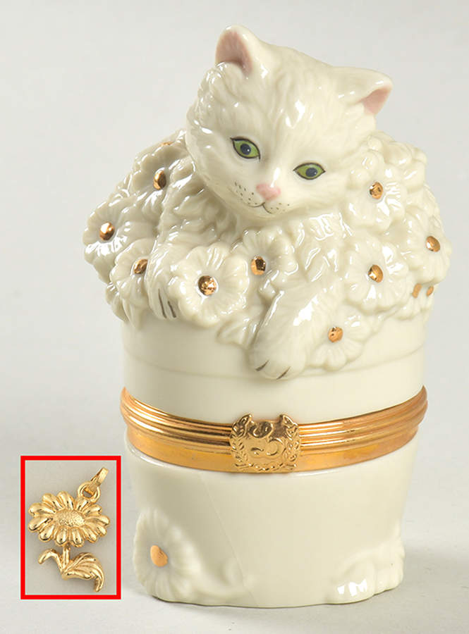 Treasure Boxes Inquisitive Kitten - Boxed by Lenox-1