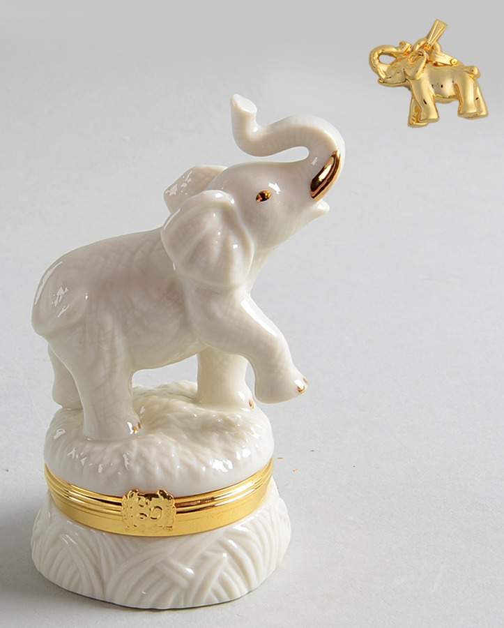 Treasure Boxes Good Luck Elephant - Boxed by Lenox-1