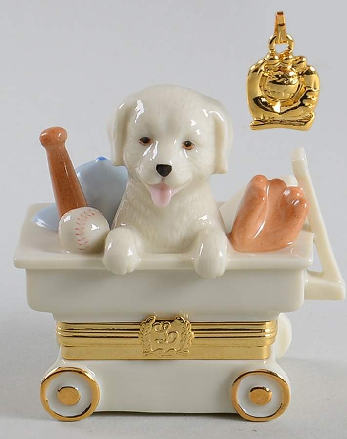 Treasure Boxes Wagon Of Surprise Puppy - Boxed by Lenox-1