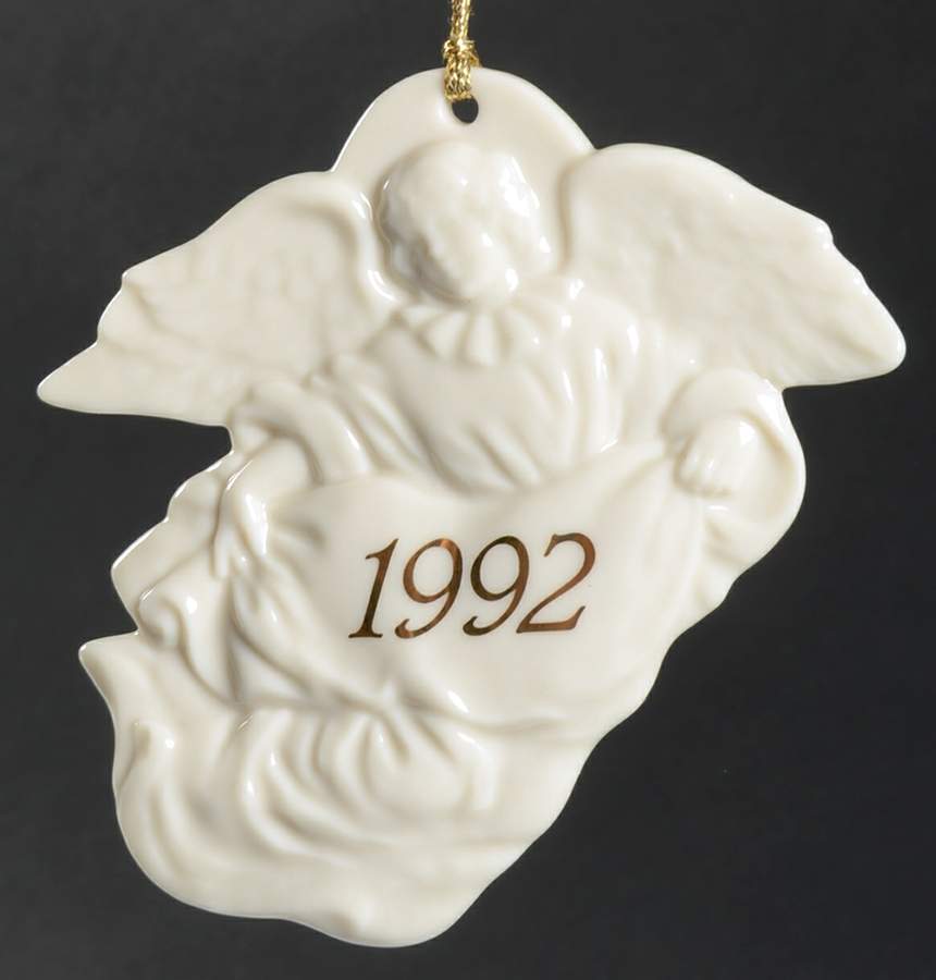 Annual Ivory Ornaments Christmas Cherub - No Box Nb1992 by Lenox-1