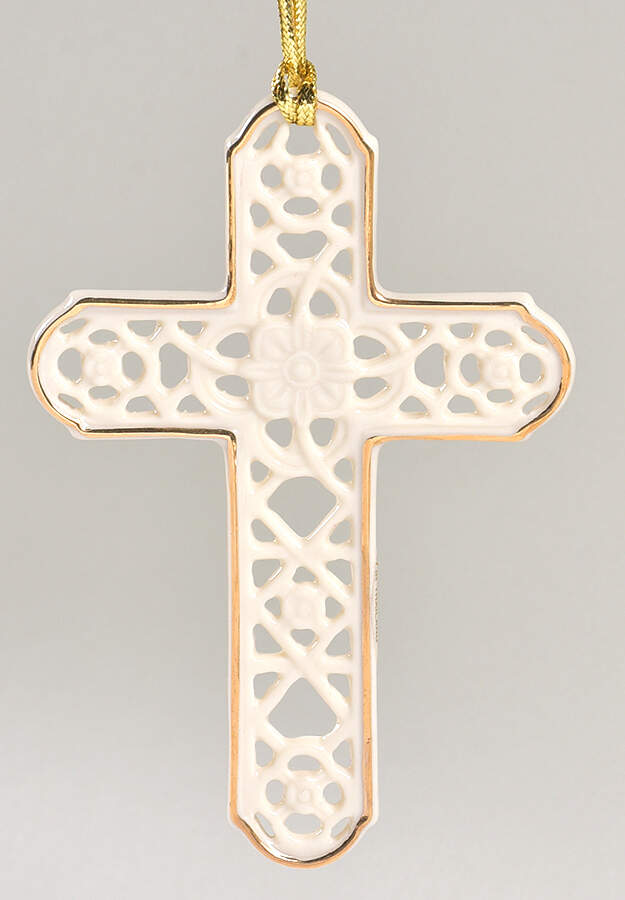 Annual Pierced Cross Ornament Pierced Cross - Boxed by Lenox-1