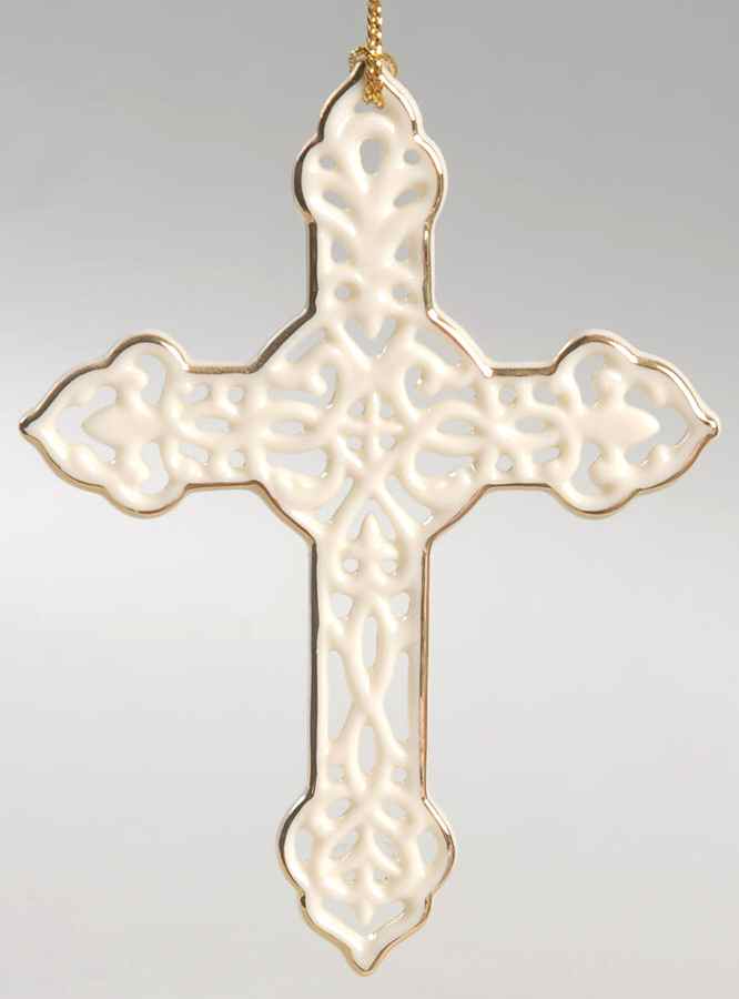 Annual Pierced Cross Ornament Pierced Cross - Boxed by Lenox-1