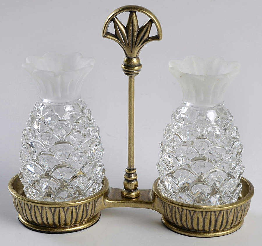 Lenox Crystal Salt & Pepper Sets Hospitality Pineapples W/ Tray - Boxed by Lenox-1