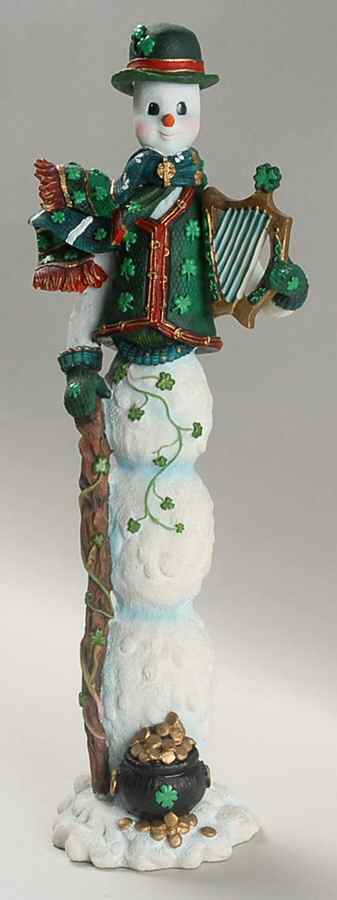 Pencil Snowman Collection Irish Shamrock Snowman - Boxed by Lenox-1