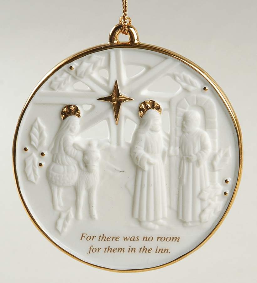 Millennium Nativity Ornaments No Room At The Inn - Boxed by Lenox-1