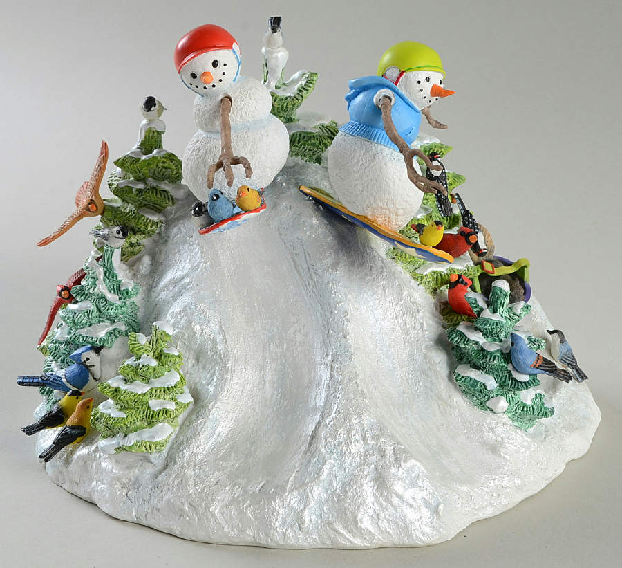 Lynn Bywaters Snowman Collection Shredding The Snow Country - Boxed by Lenox-1