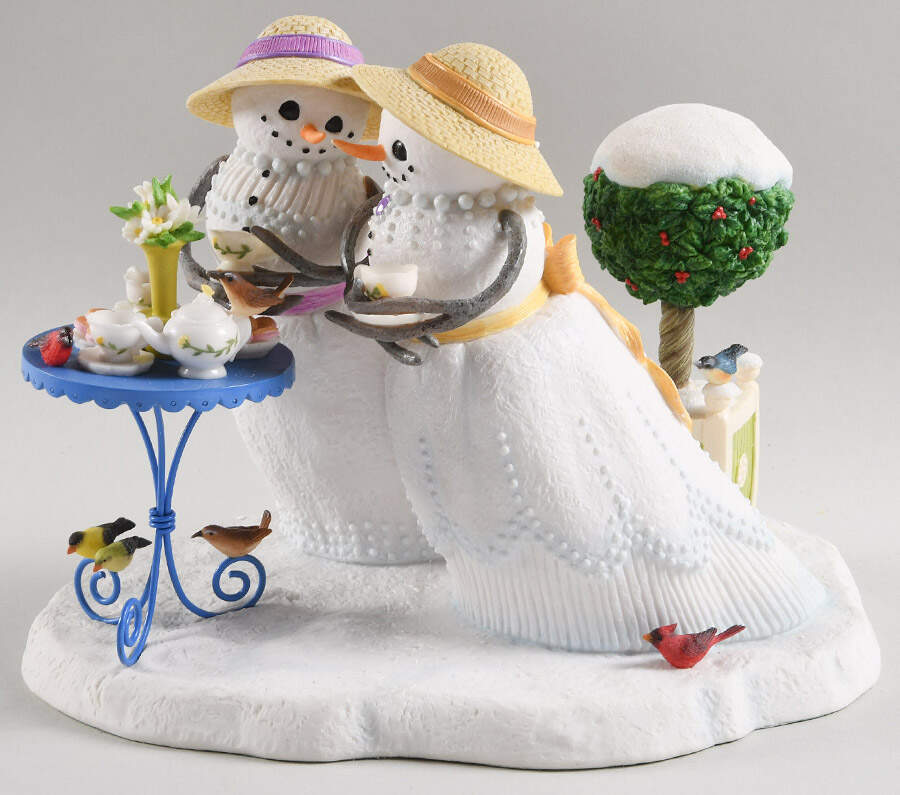Lynn Bywaters Snowman Collection Afternoon Tea - No Box 42 by Lenox-1