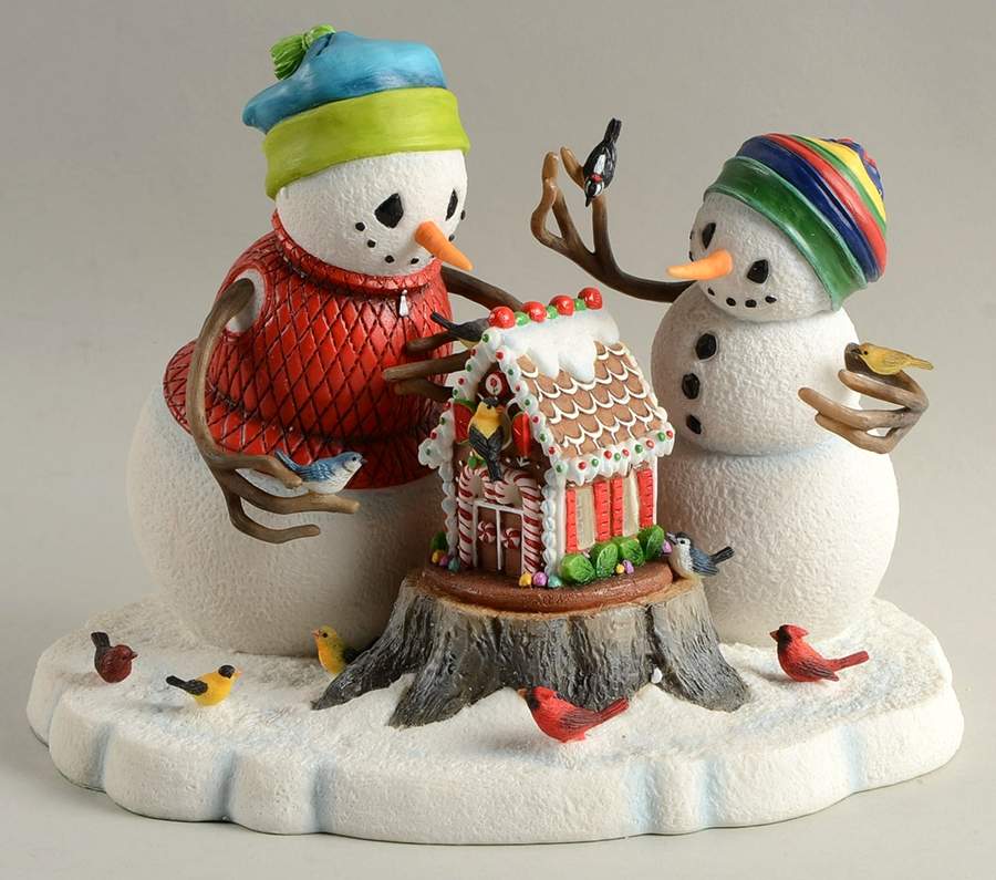 Lynn Bywaters Snowman Collection What Memories Are Made Of - Lighted - Boxed by Lenox-1