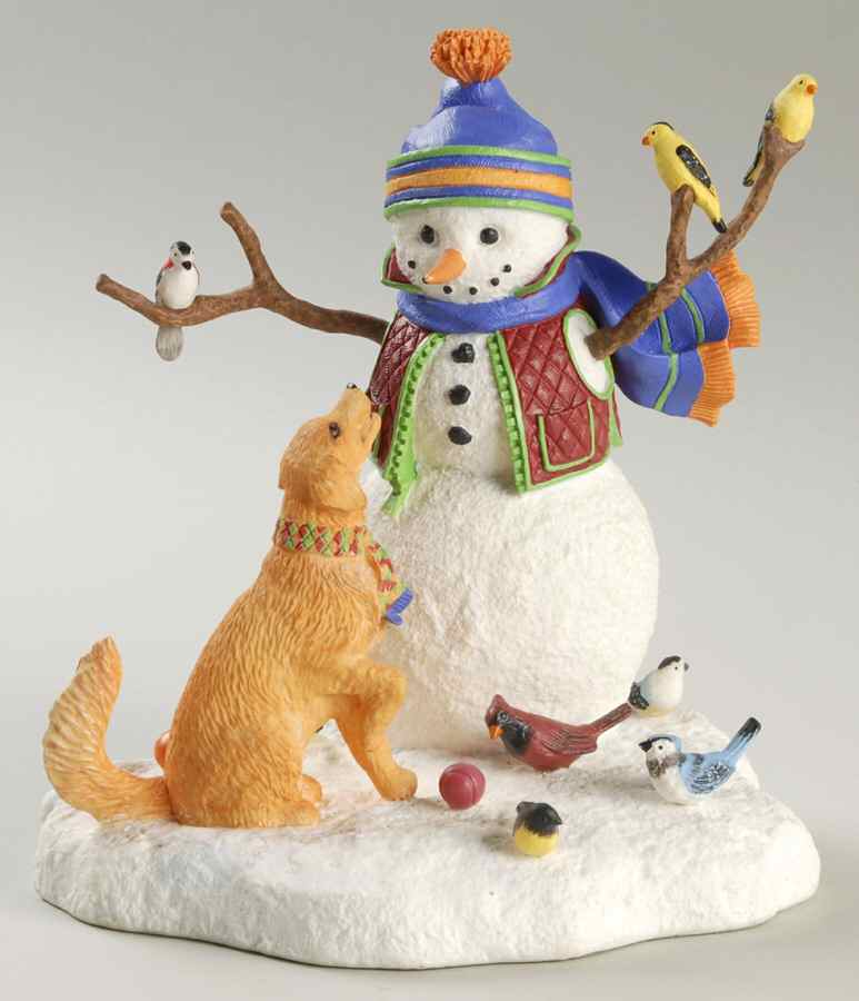 Lynn Bywaters Snowman Collection Friendship Is Golden - Boxed by Lenox-1
