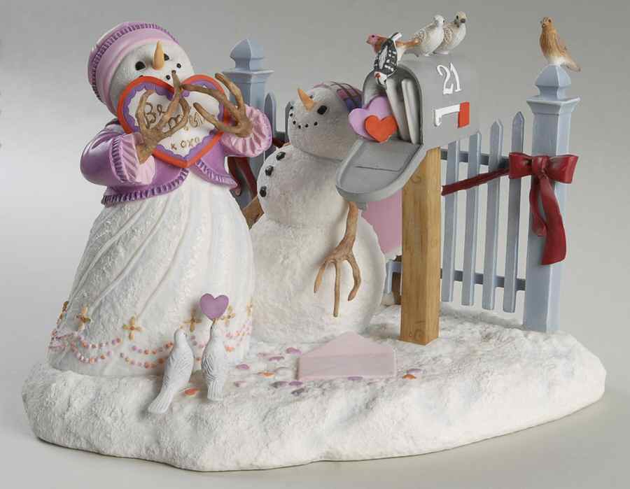 Lynn Bywaters Snowman Collection Please Be Mine - Boxed by Lenox-1