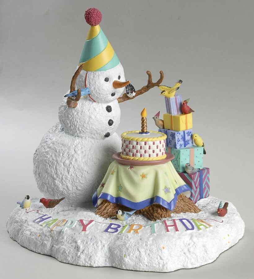 Lynn Bywaters Snowman Collection Birthday Party Pals - Boxed by Lenox-1