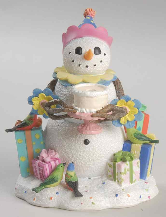 Lynn Bywaters Snowman Collection A Birthday Surprise - Boxed by Lenox-1