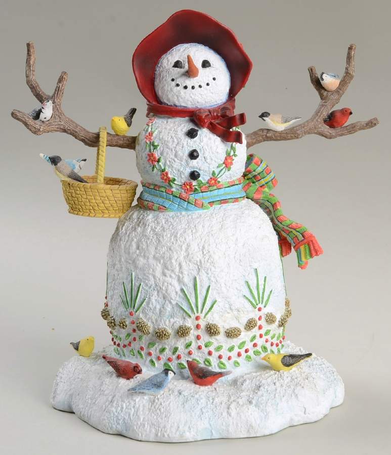 Lynn Bywaters Snowman Collection A Winter Visit - Boxed by Lenox-1